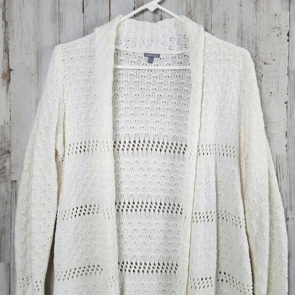 Charlotte Russe Cardigan White Sweater Size Large - Picture 4 of 9